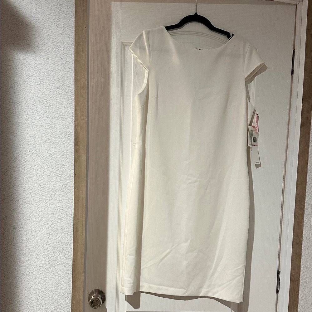 Evan Picone Classic White Dress